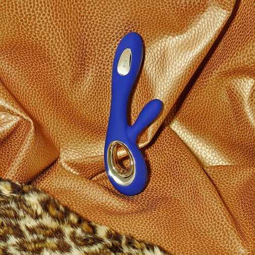 Lelo - SORAYA WAVE - Dual Vibrating Rabbit Massager - Midnight Blue-Alt_View_Standard_18 