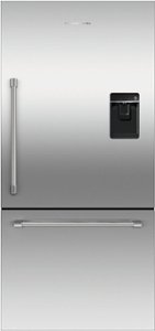 Fisher & Paykel - 17.1 Cu. Ft. Bottom-Freezer Counter-Depth ActiveSmart Refrigerator Ice Water - Silver - Front_Standard
