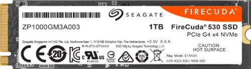 Seagate FireCuda 530 M.2 2280 4TB PCIe Gen4 x4 NVMe 1.4 3D TLC Internal  Solid State Drive (SSD) ZP4000GM3A013 