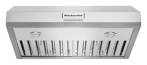 KitchenAid - 30" 585 CFM Motor Class Commercial-Style Under-Cabinet Range Hood System - Stainless steel
