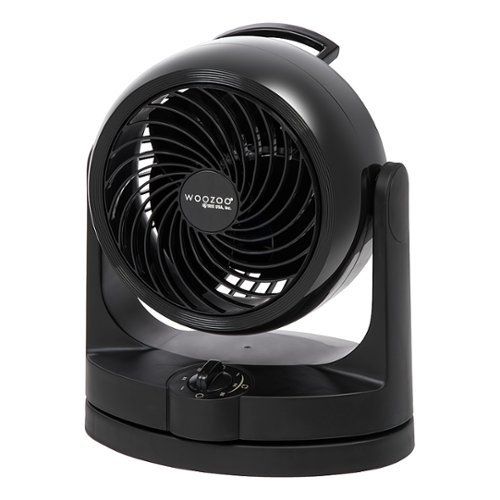 

Woozoo - Oscillating Air Circulator Table Fan - 3 Speed - Small Room 157 ft² - Black