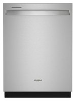 Whirlpool - 24" Top Control Built-In Dishwasher with Stainless Steel Tub, Large Capacity & 3rd Rack, 47 dBA - Stainless steel - Front_Standard