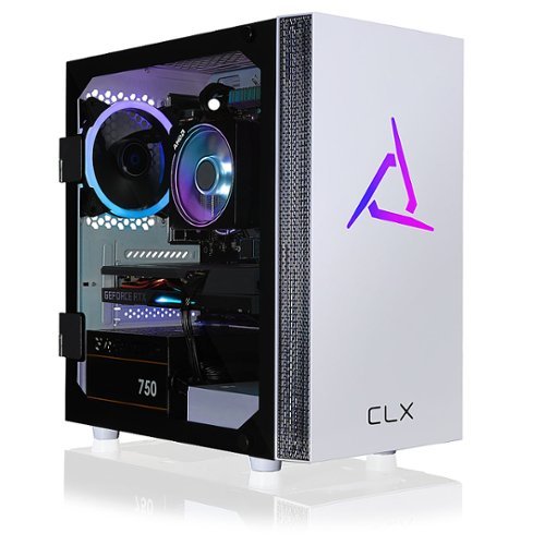 CLX - SET Gaming Desktop - AMD Ryzen 7 3800X - 16GB Memory - GeForce RTX 3060 - 500GB NVMe M.2 SSD + 3TB HDD - White