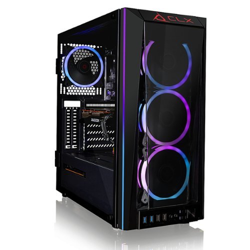 CLX - SET Gaming Desktop - Intel Core i9 10850K - 16GB Memory - GeForce RTX 3070 Ti - 500GB NVMe M.2 SSD + 3TB HDD - Black