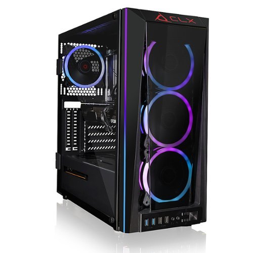 CLX - SET Gaming Desktop - AMD Ryzen 9 5900X - 32GB Memory - GeForce RTX 3070 Ti - 500GB NVMe M.2 SSD + 4TB HDD - Black