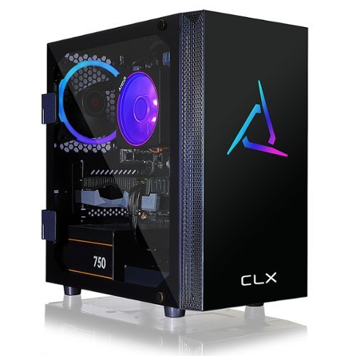 CLX - SET Gaming Desktop - AMD Ryzen 7 5800X - 16GB Memory - GeForce RTX 2060 - 500GB NVMe M.2 SSD + 3TB HDD - Black