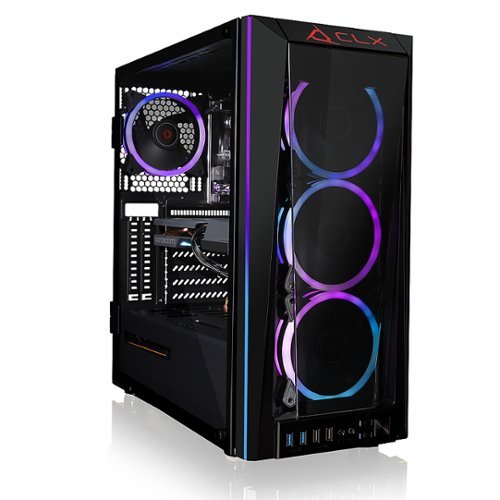 CLX - SET Gaming Desktop - Intel Core i7 10700KF - 32GB Memory - NVIDIA GeForce RTX 3060 - 500GB NVMe M.2 SSD + 4TB HDD - Black