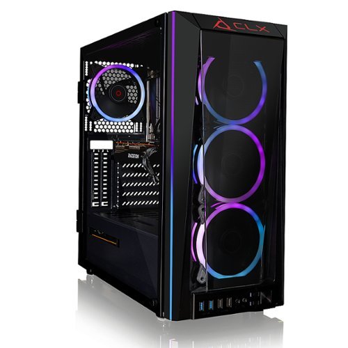 CLX - SET Gaming Desktop - AMD Ryzen 7 5800X - 32GB Memory - Radeon RX 6700 XT - 500GB NVMe M.2 SSD + 4TB HDD - Black