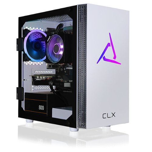CLX - SET Gaming Desktop - AMD Ryzen 7 3800X - 16GB Memory - GeForce GTX 1660 SUPER - 500GB NVMe M.2 SSD + 3TB HDD - White