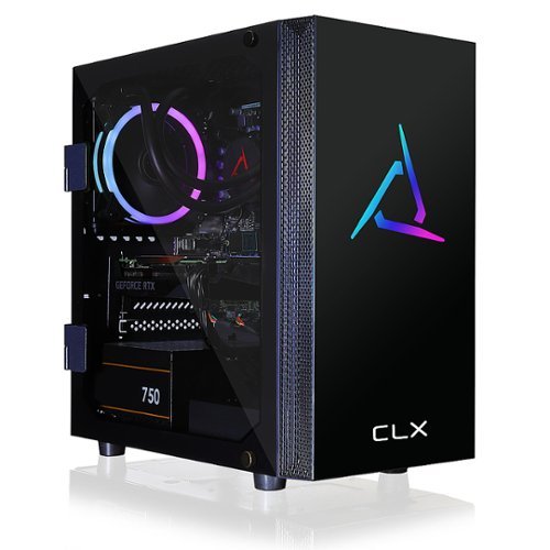 CLX - SET Gaming Desktop - Intel Core i5 10600KF - 16GB Memory - GeForce RTX 3060 - 500GB NVMe M.2 SSD + 3TB HDD - Black