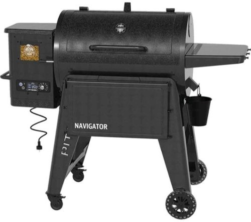 Pit Boss - Navigator 850 Wood Pellet Grill with Grill Cover - Dark Grey