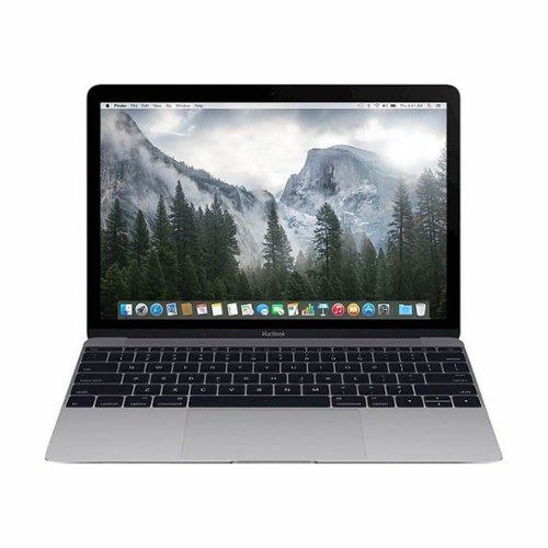 Apple - MacBook 12-inch Retina Display Intel Core M 1.1 GHz 256GB (MJY32LL/A) Early 2015 - Pre-Owned - Space Gray