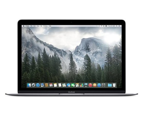Apple - MacBook 12" 512GB Intel Core M Dual-Core Laptop (MJY42LL/A) Early 2015 - Pre-Owned - Space Gray