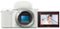 Sony - Alpha ZV-E10 Mirrorless Vlog Camera - Body Only - White-Front_Standard