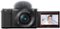 Sony - Alpha ZV-E10 Kit Mirrorless Vlog Camera with 16-50mm Lens - Black-Front_Standard 