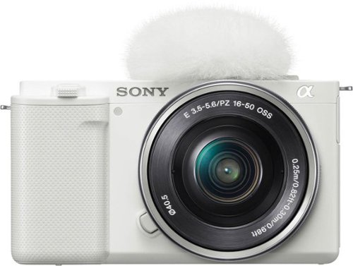 Sony Alpha ZV-E10 Kit Mirrorless Vlog Camera with 16-50mm Lens - White GLOBAL SHIPPING