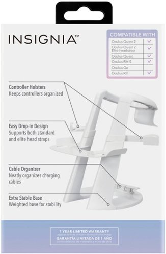 Insignia™ Display and Storage Stand - Works with Meta Quest 2/3/3S - White BUY IN MIDDLE EAST
