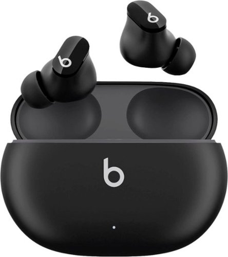 Beats by Dr. Dre - Geek Squad Certified Refurbished Beats Studio Buds True Wireless Noise Cancelling Earbuds - Black