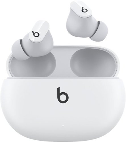 Beats by Dr. Dre - Geek Squad Certified Refurbished Beats Studio Buds True Wireless Noise Cancelling Earbuds - White