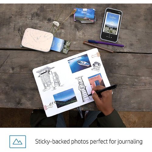 HP SPROCKET SELECT PORTABLE INSTANT PHOTO PRINTER COMPATIBLE WITH 2.3X3.4 ZINK PHOTO PAPER - GRAY GLOBAL SHIPPING