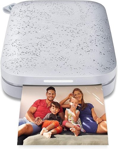 HP - Sprocket Portable 2" x 3" Instant Photo Printer, Prints From iOS or Android Devices - Luna Pearl