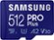 Samsung - PRO Plus 512GB microSDXC UHS-I Memory Card with Adapter-Front_Standard