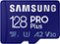 Samsung - PRO Plus 128GB microSDXC UHS-I Memory Card With Adapter-Front_Standard