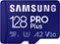 Samsung - PRO Plus 128GB microSDXC UHS-I Memory Card with Reader-Front_Standard