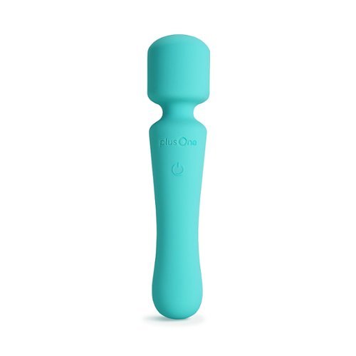 plusOne - Vibrating Wand - Teal-Front_Standard 