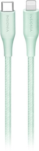 Insignia™ - 5' Lightning to USB-C Charge-and-Sync Cable - Light Green