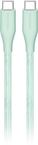 Insignia™ - 10' USB-C to USB-C Charge-and-Sync Cable - Light Green