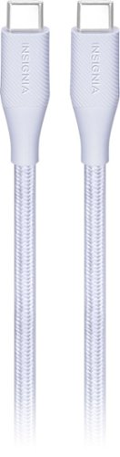 Insignia™ - 10' USB-C to USB-C Charge-and-Sync Cable - Light Purple