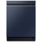 Samsung - Smart BESPOKE Linear Wash 39dBA Dishwasher - Navy steel - Front_Standard