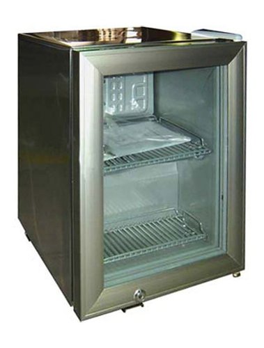 Vinotemp - 12-Can Countertop Beverage Display Cooler - Silver
