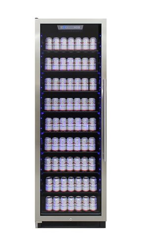Vinotemp - Connoisseur Series 168 Single-Zone Beverage Cooler (Left Hinge) - Silver