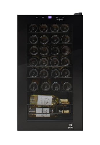 Vinotemp - 28-Bottle Wine Cooler with Touch Screen - Black