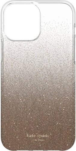 kate spade new york - Protective Hardshell Case for Magsafe for iPhone 13/12 Pro Max - Champagne Omgre Glitter