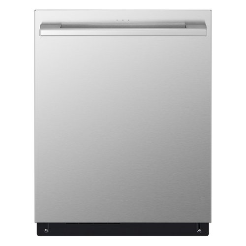 "LG - STUDIO 24"" Top Control Smart Built-In Stainless Steel Tub Dishwasher with 3rd Rack, QuadWash, True Steam and 40dBA - Stainless steel"