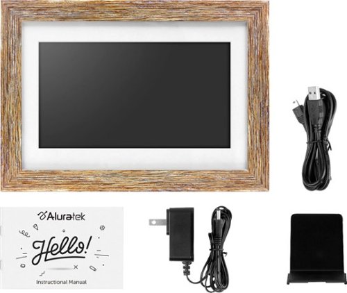 Aluratek 10 LCD Wi-Fi Touchscreen Digital Photo Frame - Distressed Wood WHERE TO BUY