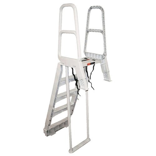 Main Access - Smart Choice Incline Outside Above Ground Swimming Pool Ladder - Gray