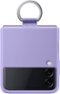 Silicone Cover with Ring for Samsung Galaxy Z Flip3 - Lavender-Front_Standard