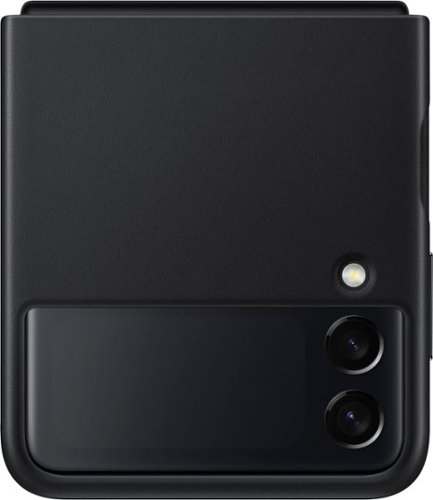 Leather Cover for Samsung Galaxy Z Flip3 - Black