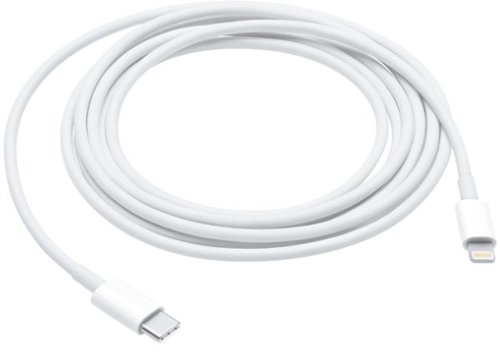 Apple - 6.6' (2M) USB Type C-to-Lightning Charging Cable - White