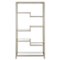Camden&Wells - Johann 68" Tall Bookcase - Satin Nickel-Front_Standard