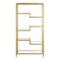 Camden&Wells - Johann 68" Tall Bookcase - Brass-Front_Standard