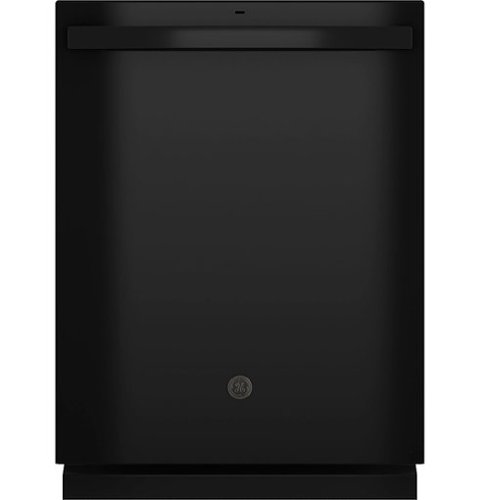 GE - Top Control Built In Dishwasher, 55 dBA - Black
