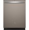 GE - Top Control Built In Dishwasher with Sanitize Cycle and Dry Boost, 52 dBA - Slate-Front_Standard 