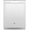 GE - Top Control Built-In Dishwasher with 3rd Rack, Dry Boost, 50 dBa - White-Front_Standard 
