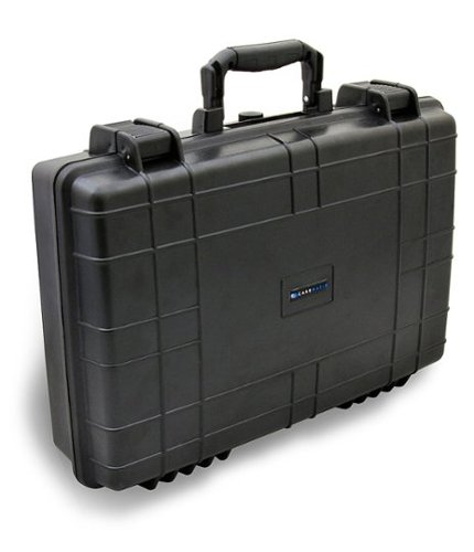 CASEMATIX Waterproof Hard Case Fits up to 15.6 Inch Laptop - Black GLOBAL SHIPPING