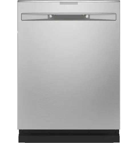 Front. GE Profile - Top Control Built-In Stainless Steel Tub Dishwasher with 3rd Rack and Microban, 42dBA - Stainless Steel.